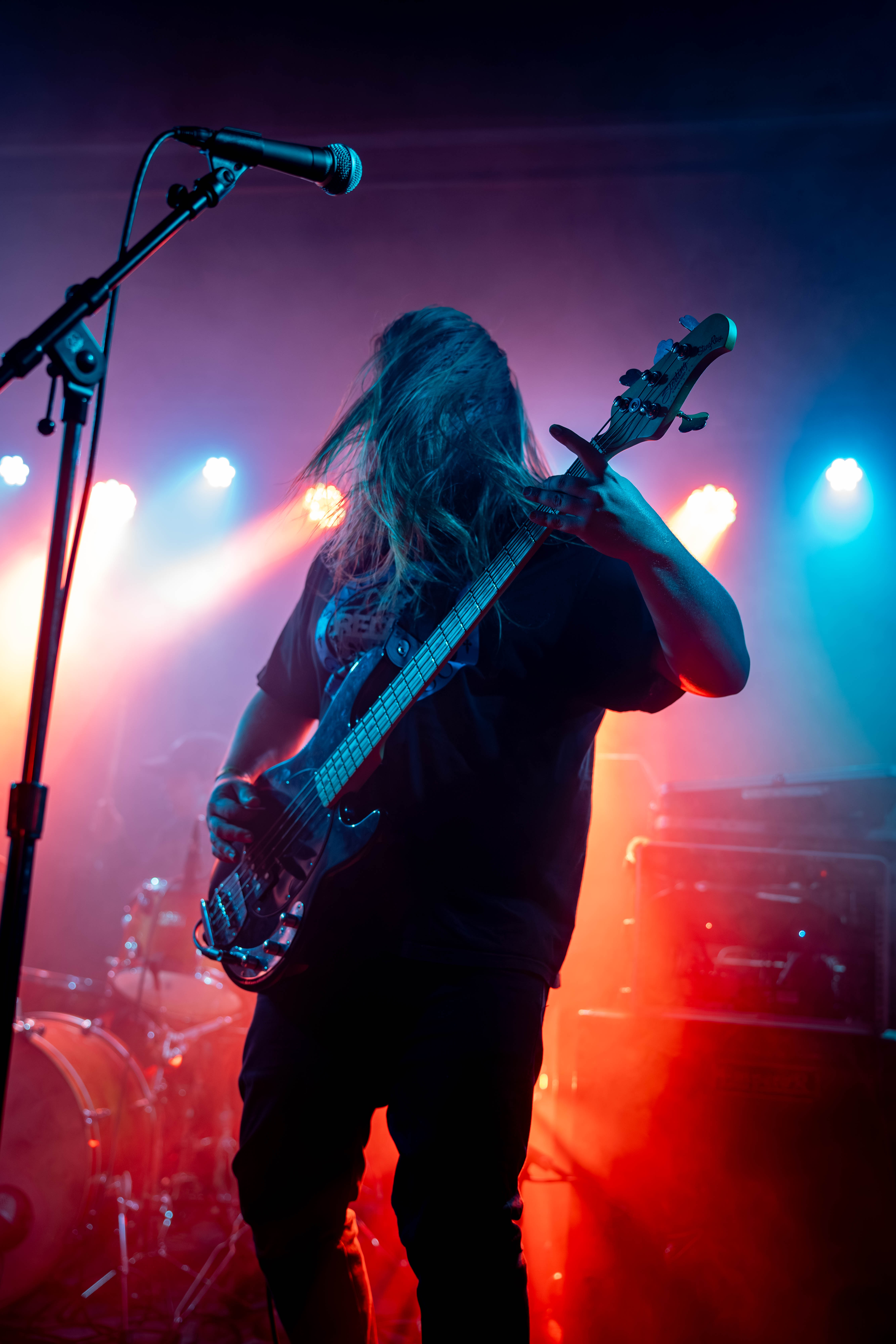 Live concert photography — guitarist on stage